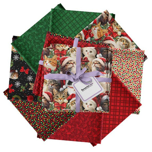 Merry Cats - 8pc Fat Quarter Bundle - FQMCTPK