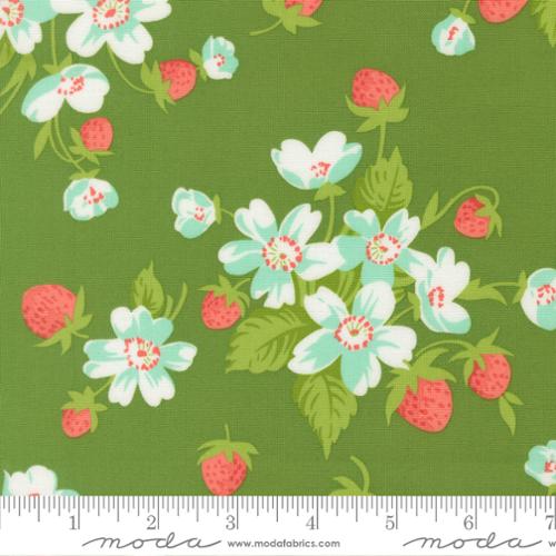 Bloomsberry - In Bloom Florals Strawberries Green - 55350 15