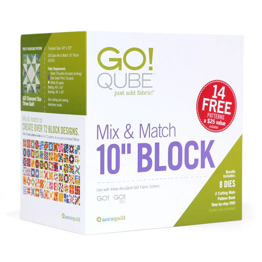 GO! Qube Mix & Match 10" Block - Accuquilt