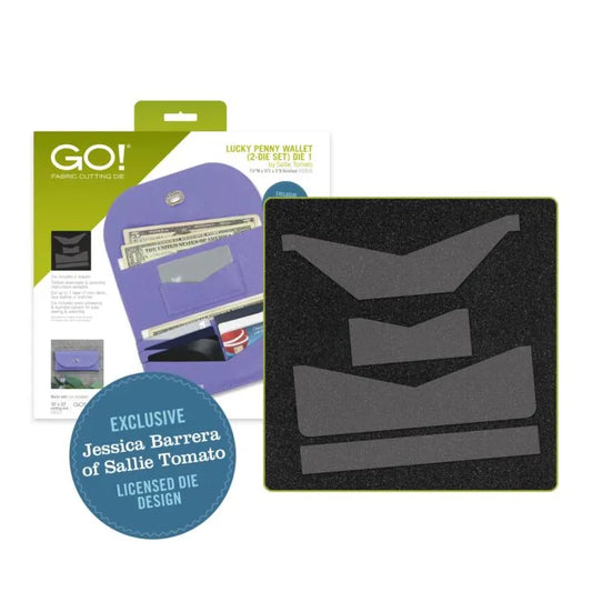 GO! Lucky Penny Wallet (2-Die Set) by Sallie Tomato - Accuquilt