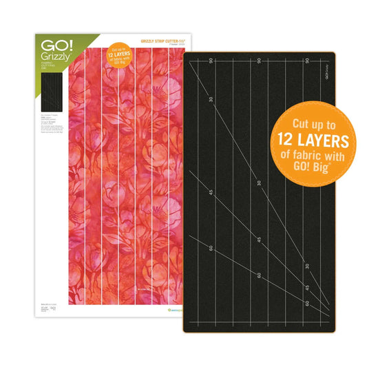 GO! Grizzly Strip Cutter-1 1/2" (1" Finished) 7 Strips Die - Accuquilt