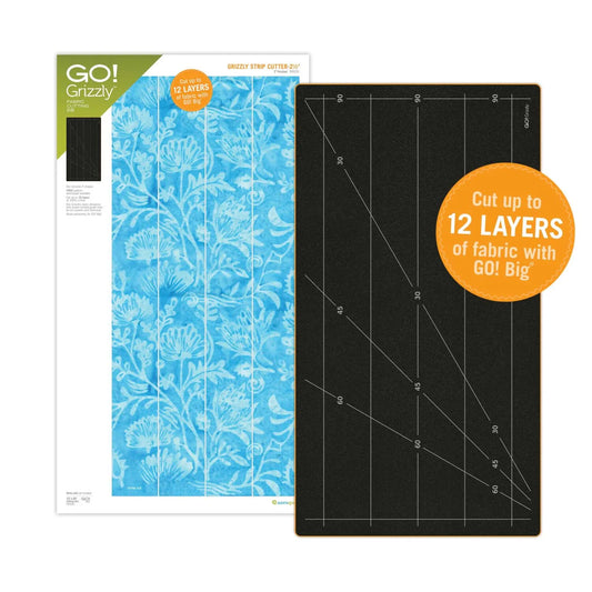 GO! Grizzly Strip Cutter-2 1/2" (2" Finished) 4 Strips Die - Accuquilt