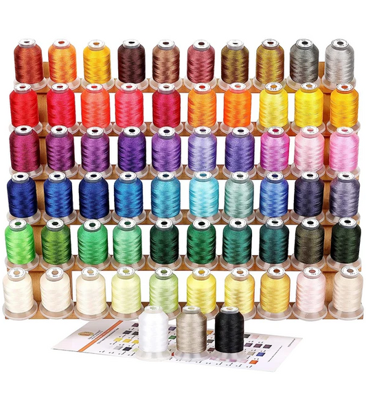 Brother 63 Colors Polyester Machine Embroidery Thread Kit