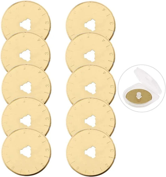 Titanium Rotary Cutter Blades 28mm 10 Pack