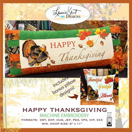 Happy Thanksgiving by Laurie Kent Designs USB