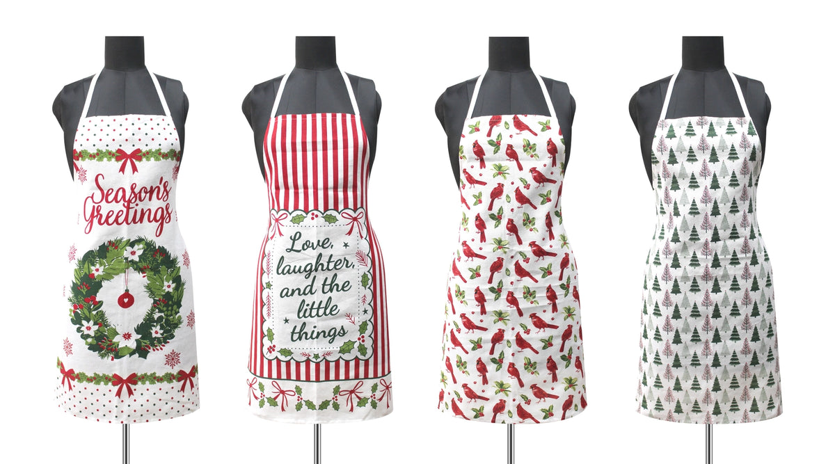 Holiday Printed Aprons