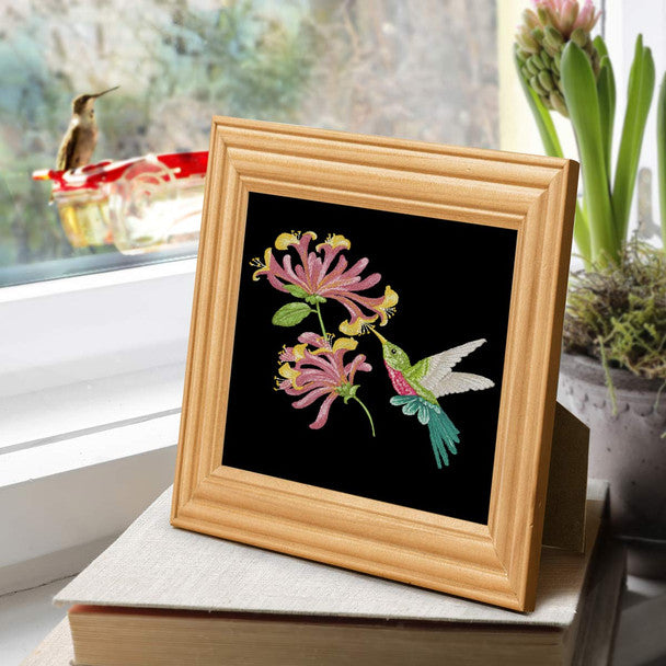 Hummingbirds and Honeysuckle by Jackie Robinson