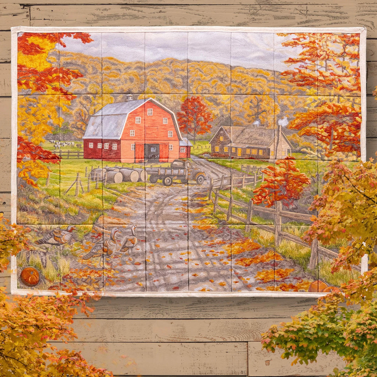 Late Afternoon on the Farm Tiling Scene by Thomas Kinkade - 80409