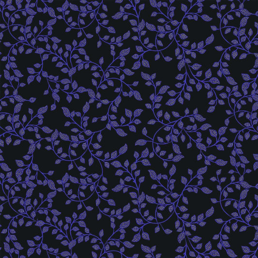 Luminous - Mini Dotted Leaves Metallic - CM2989-BLACK