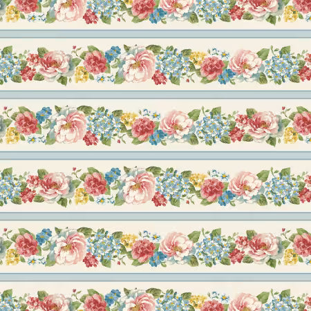 Blushing Meadow - Multi Repeating Stripe - 89302-274