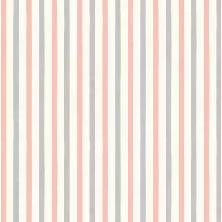 Blushing Meadow - Cream/Pink Stripes - 89307-234