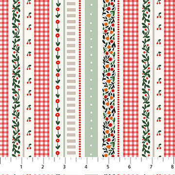 Cherry Orchard - Red Multi Stripes - 91321-26