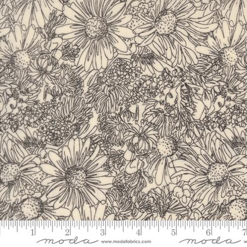 Ladybug Whimsy Metal - Pen Ink Flowers Florals Eggshell - 48444 11-MO