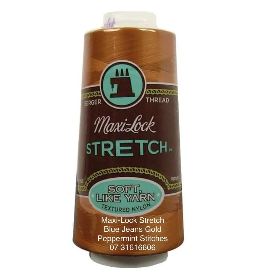Maxi-Lock Stretch 35wt Thread 2000yds - Jean Gold - 38025