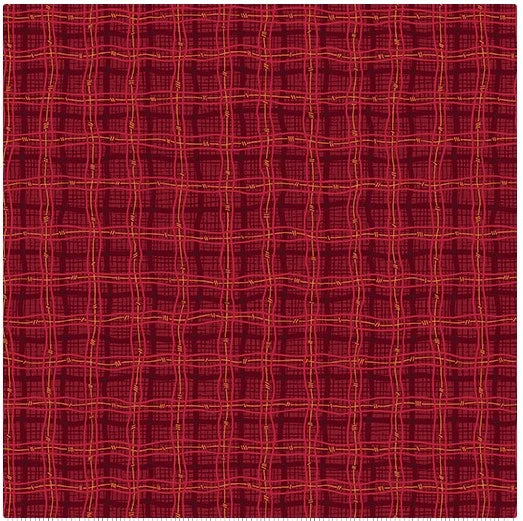 Autumn Breeze - Rambling Plaid Red - 17154-10