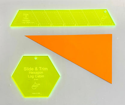 Slide & Trim Hexagon Log Cabin