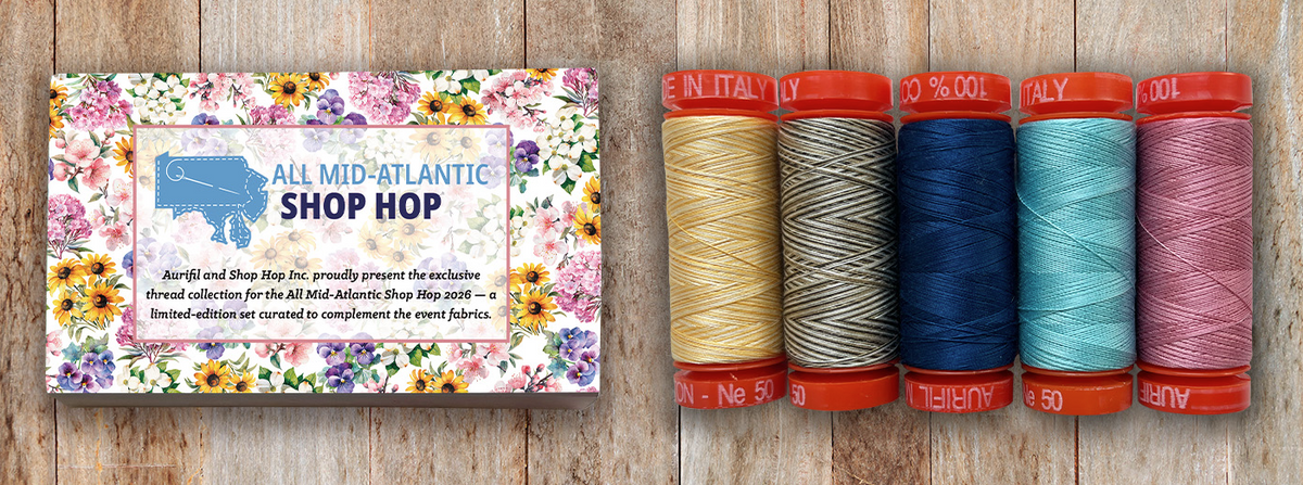 All Mid-Atlantic Shop Hop Aurifil Thread Box