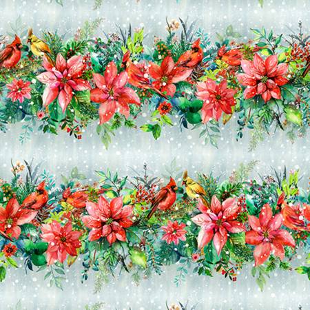 Festive Delight - Border Stripe Winter - AVMD-23862-277 WINTER
