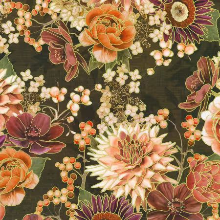 Hello Fall - Florals Chestnut - AWHDM23917342