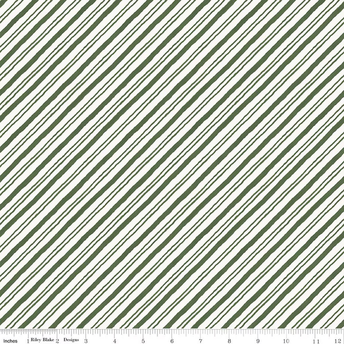 Holiday Spirit - Stripes Green - C17465-GREEN