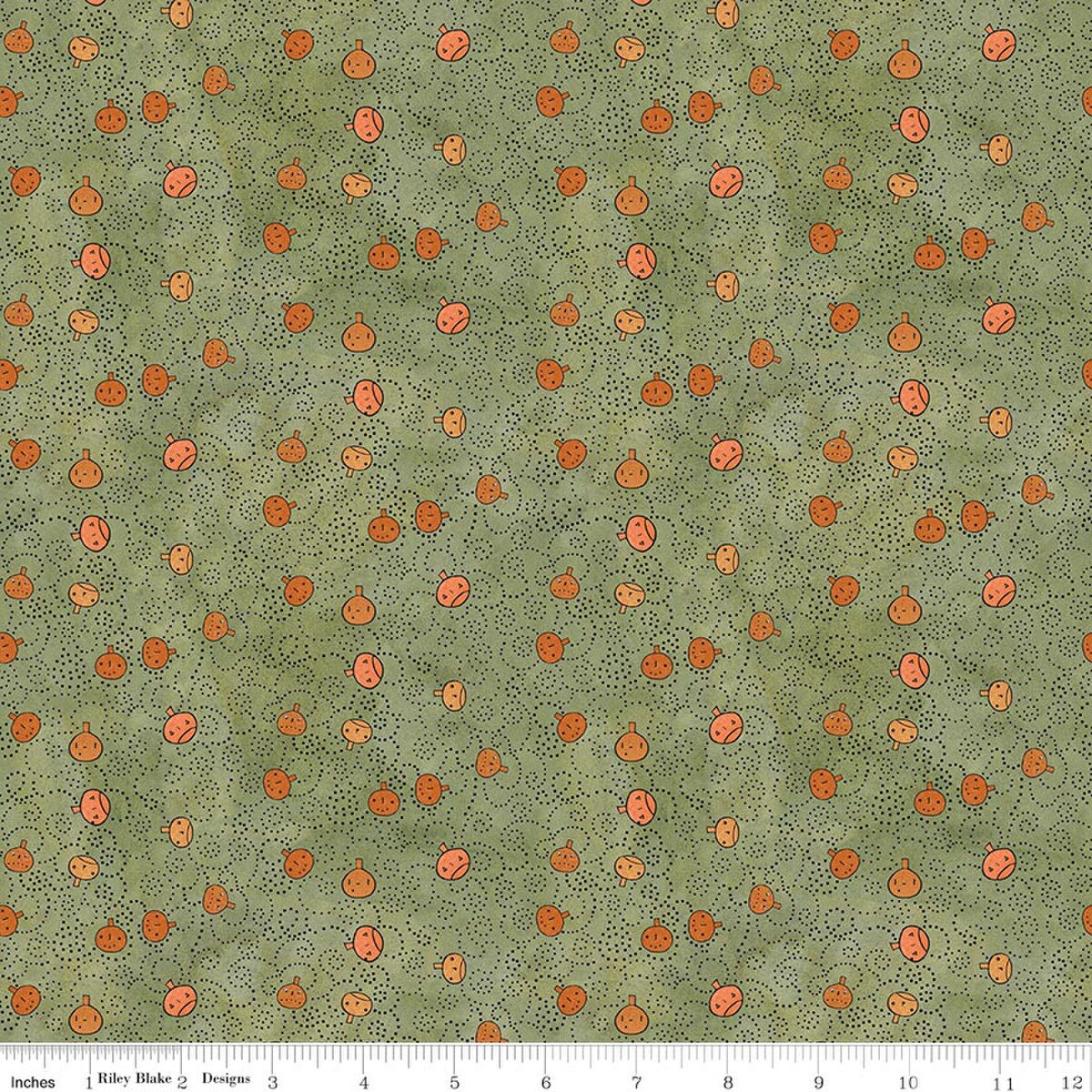 Pumpkins Green - Spooky - C17575-GREEN