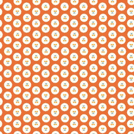 Cotton Nook - Cherries Orange - C17973R-ORANGE