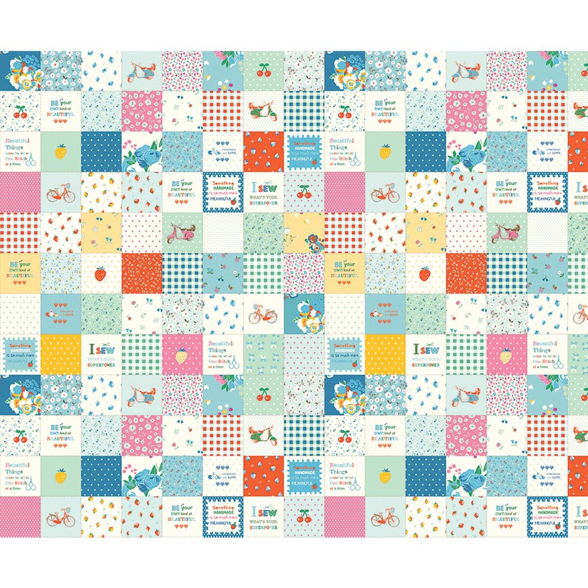 Cotton Nook - Patchwork Blue - C17978-BLUE