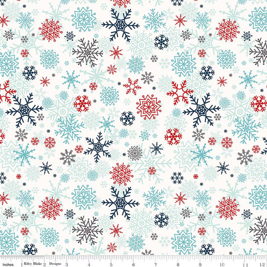 A Perfect Winter - Snowflakes White - C17992-WHITE