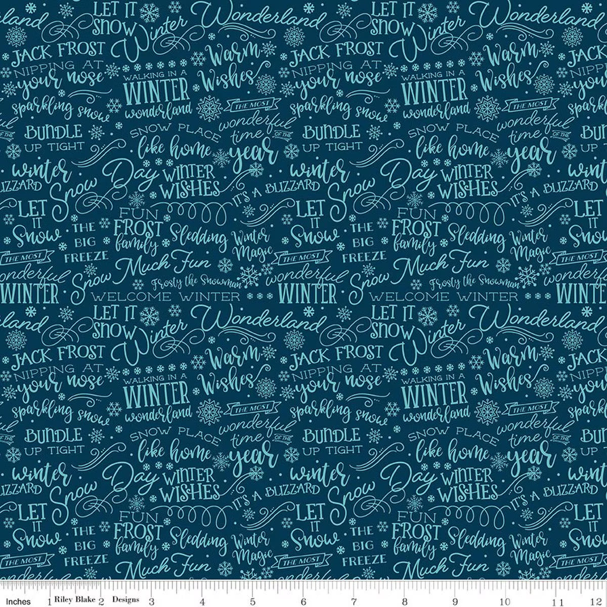 A Perfect Winter - Text Navy - C17993-NAVY
