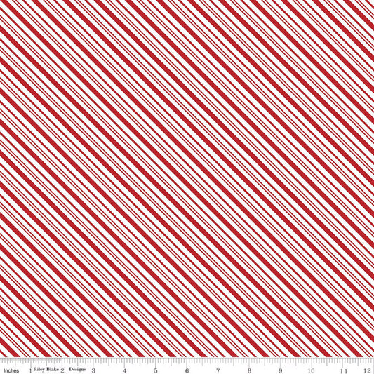 A Perfect Winter - Striped Red - C17995-RED