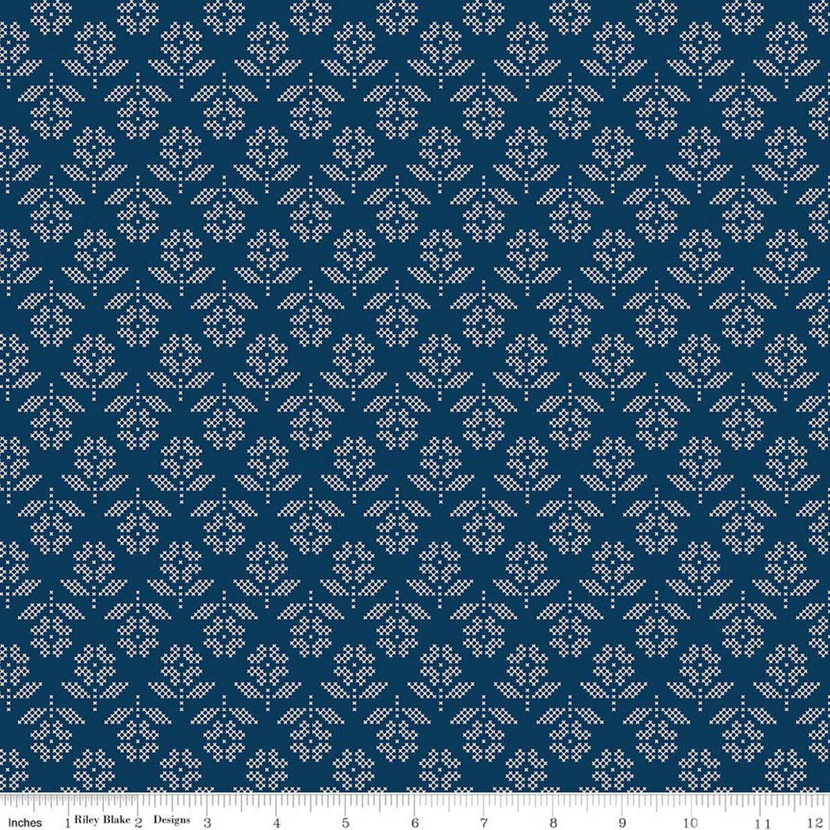 Denim & Daisy - Flowers Oxford Blue - C18131-OXFORDBLUE-RB