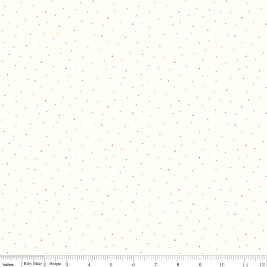 Dapple Dot - Off White Pastel - C645-PASTEL