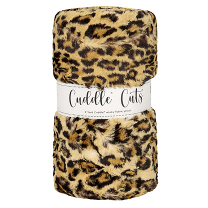 Luxe Cuddle Cut - Leopard Sand - 2 Yd Cut