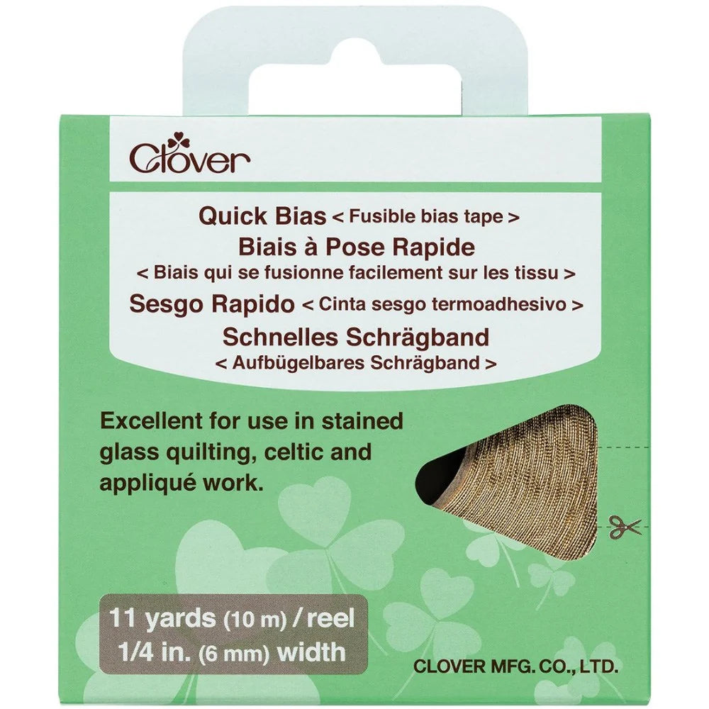 Fusible Quick Bias Metallic Gold - 1/4in x 11 yds