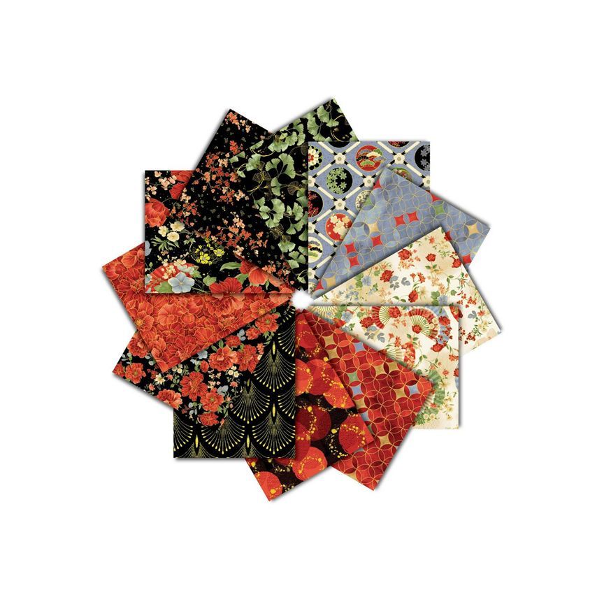12PC Metallic Fat Quarters - Imperial