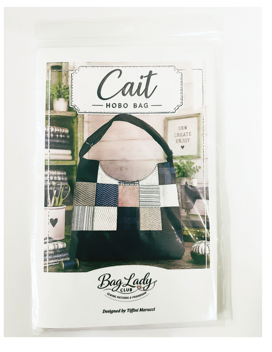 The Cait Bag Patchwork Hobo Bag Pattern - Bag Lady Club