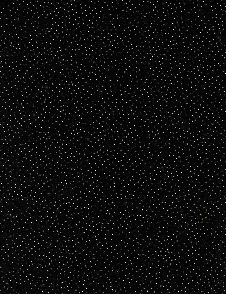 Metallic Pin Dots - Black - DOT-CM9528
