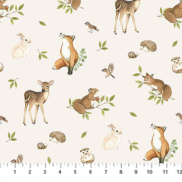Woodland Heart - Animals Cream Multi - DP28722-11
