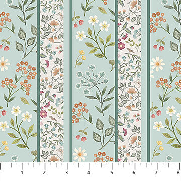 Woodland Heart - Small Stripe Blue Multi - DP28726-42