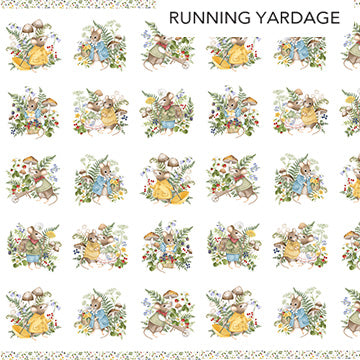 Scenic Blocks White Multi (Running Yardage) - Country Mouse - DP29005-10