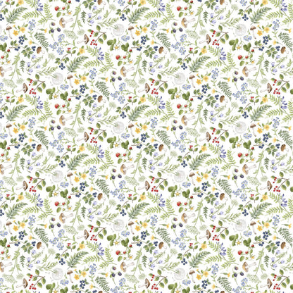 Floral Fern Toss - White Multi - Country Mouse - DP29009-10