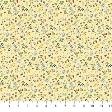 Small Floral Toss - Yellow Multi - Country Mouse - DP29010-52