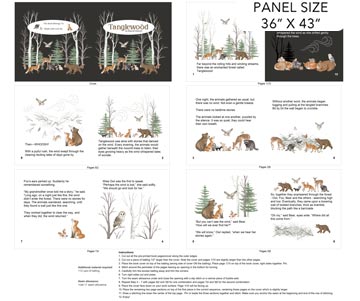 Tanglewood - Book Panel White Multi -DP29288-10