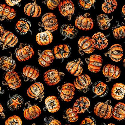 Decorative Pumpkin Toss - Black - Jeepers Creepers - 2600 31010 J