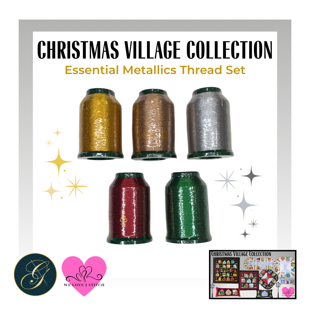 Essential Metallics Thread Set - Christmas Village Collection
