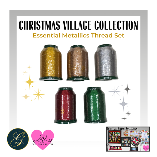 Essential Metallics Thread Set - Christmas Village Collection