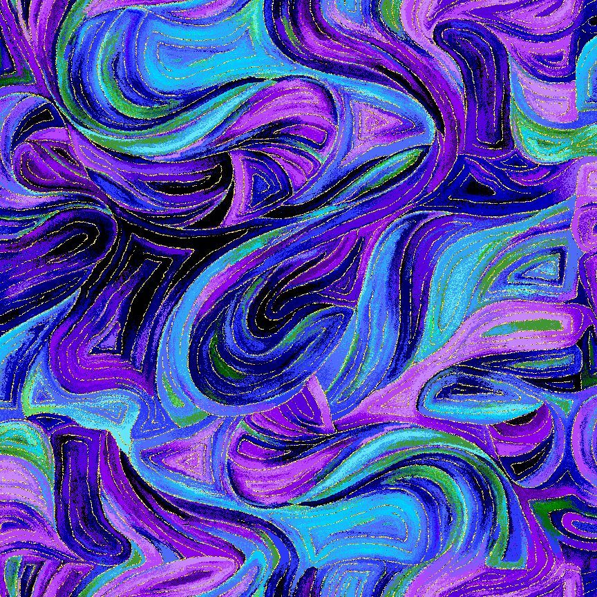 Evening Glow - Butterfly Swirls Purple - FLORA-CM4107  PURPLE