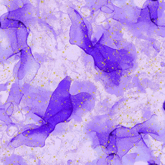 Evening Glow - Water Paint Texture Purple - FLORA-CM4108  PURPLE
