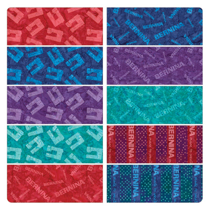 Bernina Bali Effect Fat Quarter Bundle, 10 pc