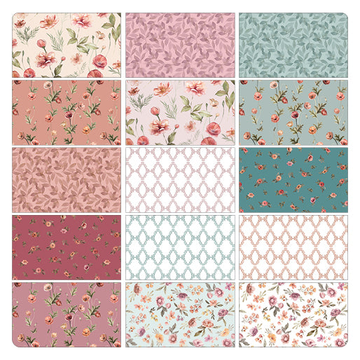 Garden of Affection - Fat Quarter Bundle 15pcs - FQGAFPK